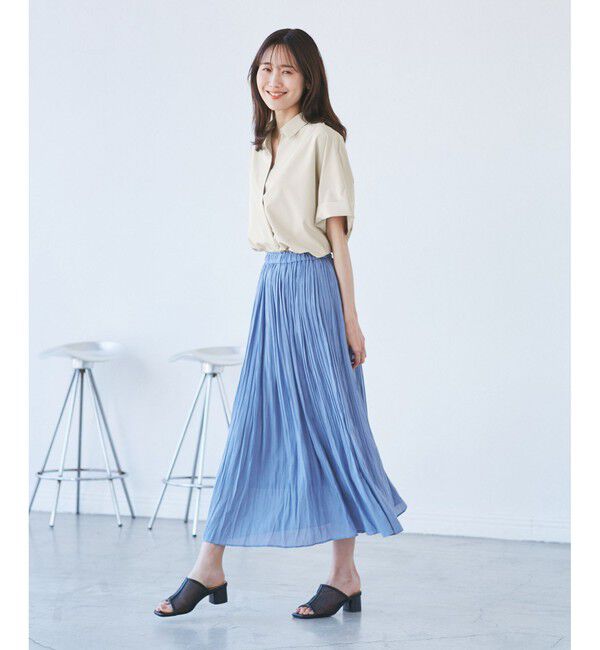 Rope&rsquo;Picnic「【UVカット・接触冷感・イージーケア】スキッパーシャツブラウス」|シャツ・ブラウス|