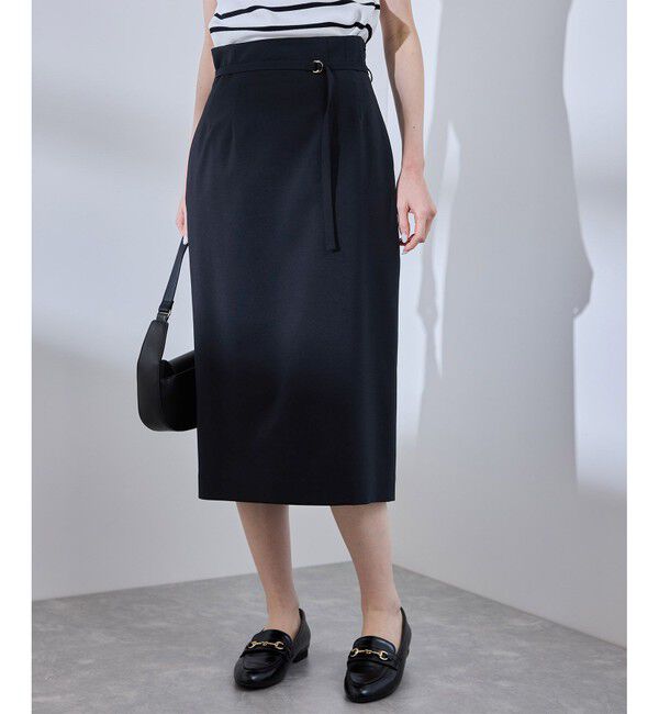 Rope&rsquo;Picnic「【UV対応】【リネンライク・シリーズ】アイラインスカート/通勤・セットアップ対応」|スカート|