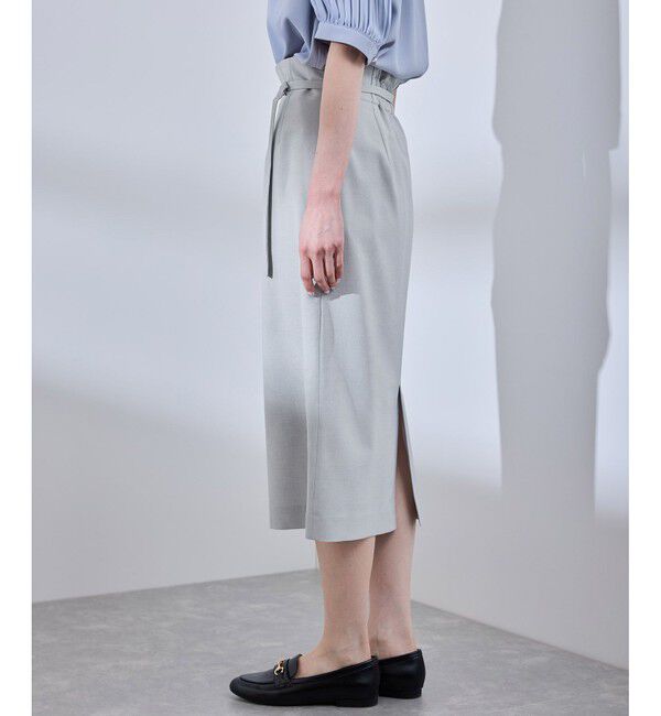 Rope&rsquo;Picnic「【UV対応】【リネンライク・シリーズ】アイラインスカート/通勤・セットアップ対応」|スカート|