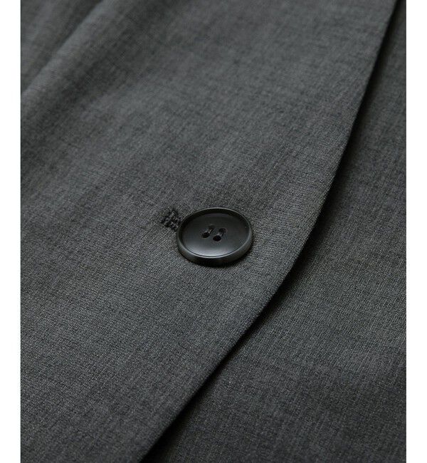 Rope&rsquo;Picnic「【UV対応】【リネンライク・シリーズ】ノーラペルジャケット/通勤・セットアップ対応」|ノーカラージャケット|