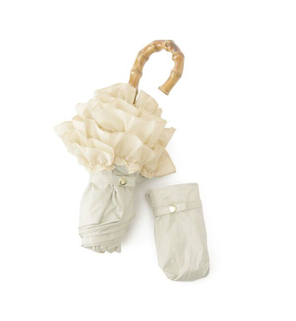 ROPE PICNIC PASSAGE「【晴雨兼用・遮光】3段折り畳みフリル日傘」|傘|