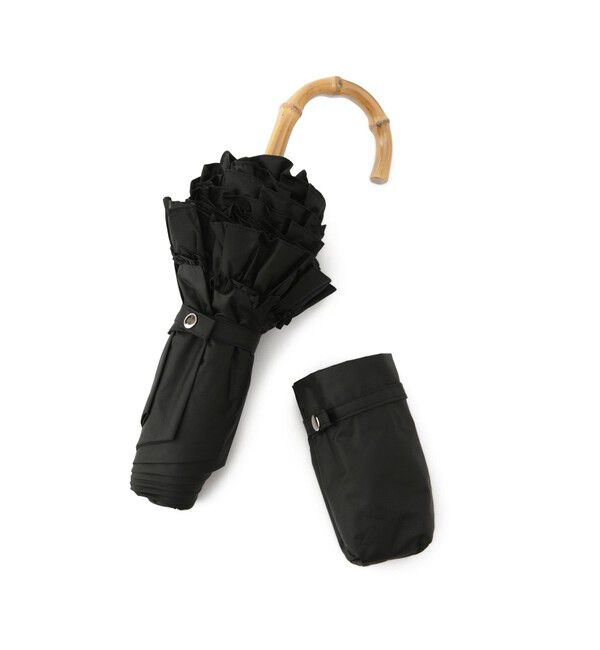 ROPE PICNIC PASSAGE「【晴雨兼用・遮光】3段折り畳みフリル日傘」|傘|