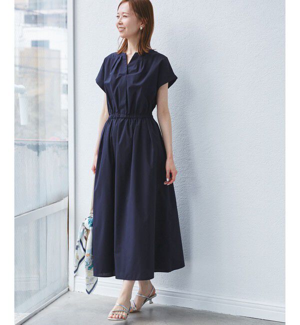 Rope&rsquo;Picnic「【UVカット・接触冷感・イージーケア】スキッパーシャツワンピース」|ワンピース|