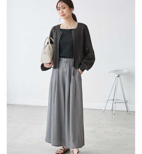 Rope&rsquo;Picnic「【emur/エミュール】メッシュニットブルゾン」|ブルゾン・スタジャン|