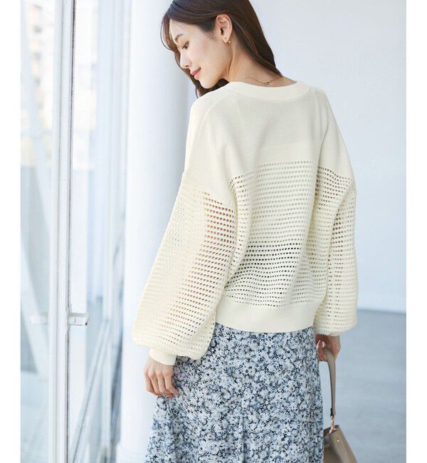 Rope&rsquo;Picnic「【emur/エミュール】メッシュニットブルゾン」|ブルゾン・スタジャン|