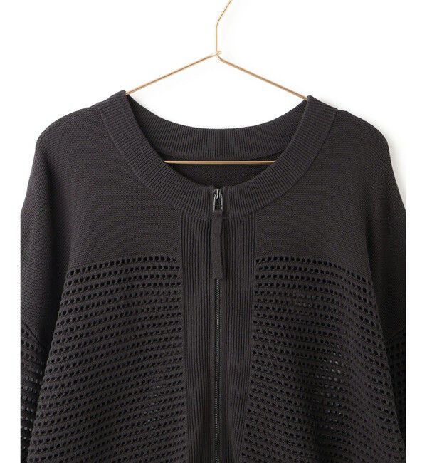 Rope&rsquo;Picnic「【emur/エミュール】メッシュニットブルゾン」|ブルゾン・スタジャン|