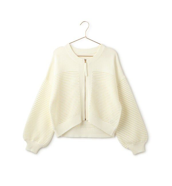 Rope&rsquo;Picnic「【emur/エミュール】メッシュニットブルゾン」|ブルゾン・スタジャン|