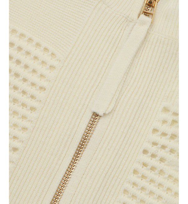 Rope&rsquo;Picnic「【emur/エミュール】メッシュニットブルゾン」|ブルゾン・スタジャン|