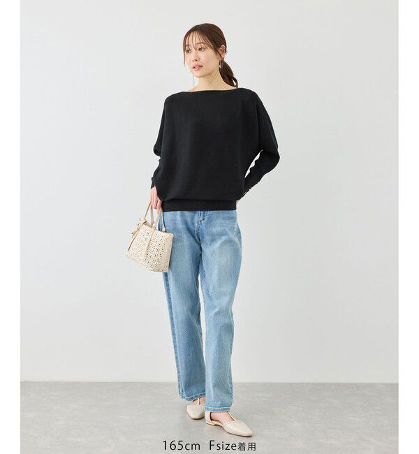 Rope&rsquo;Picnic「マシュマロ袖パールドルマンニット/イージーケア・リンクコーデ」|ニット・セーター|