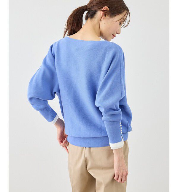 Rope&rsquo;Picnic「マシュマロ袖パールドルマンニット/イージーケア・リンクコーデ」|ニット・セーター|