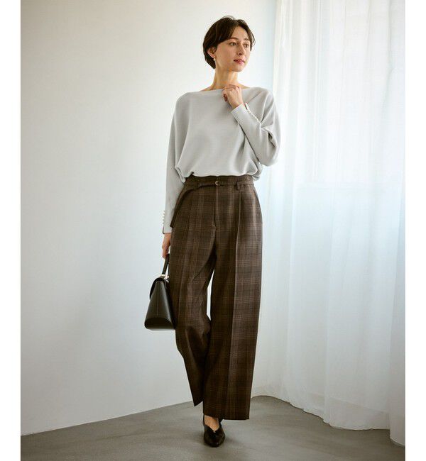 Rope&rsquo;Picnic「マシュマロ袖パールドルマンニット/イージーケア・リンクコーデ」|ニット・セーター|