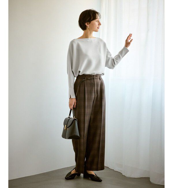 Rope&rsquo;Picnic「マシュマロ袖パールドルマンニット/イージーケア・リンクコーデ」|ニット・セーター|