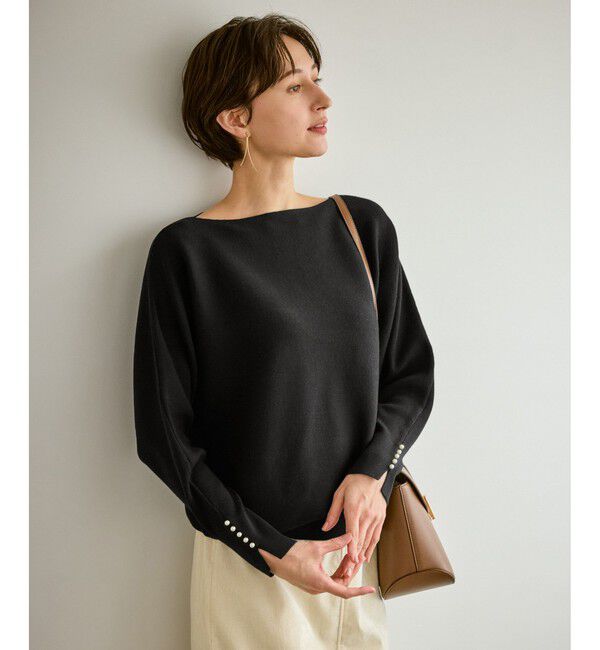 Rope&rsquo;Picnic「マシュマロ袖パールドルマンニット/イージーケア・リンクコーデ」|ニット・セーター|