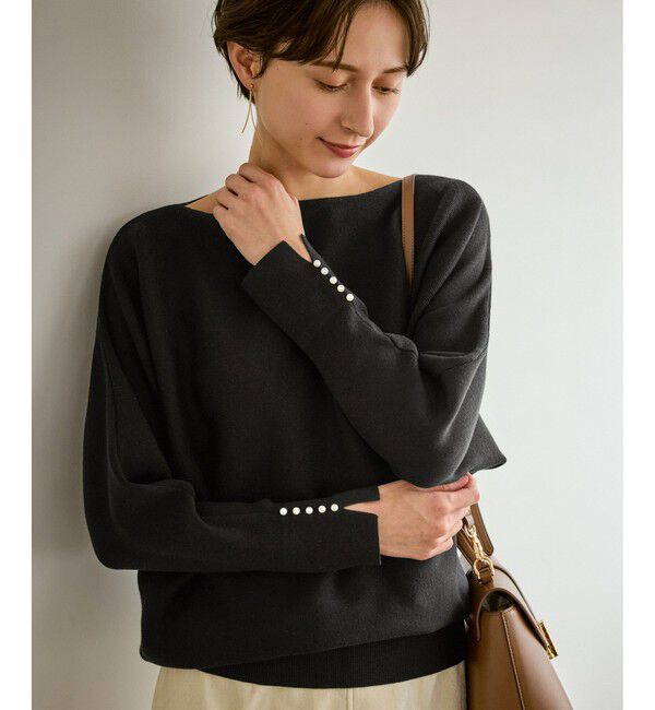 Rope&rsquo;Picnic「マシュマロ袖パールドルマンニット/イージーケア・リンクコーデ」|ニット・セーター|