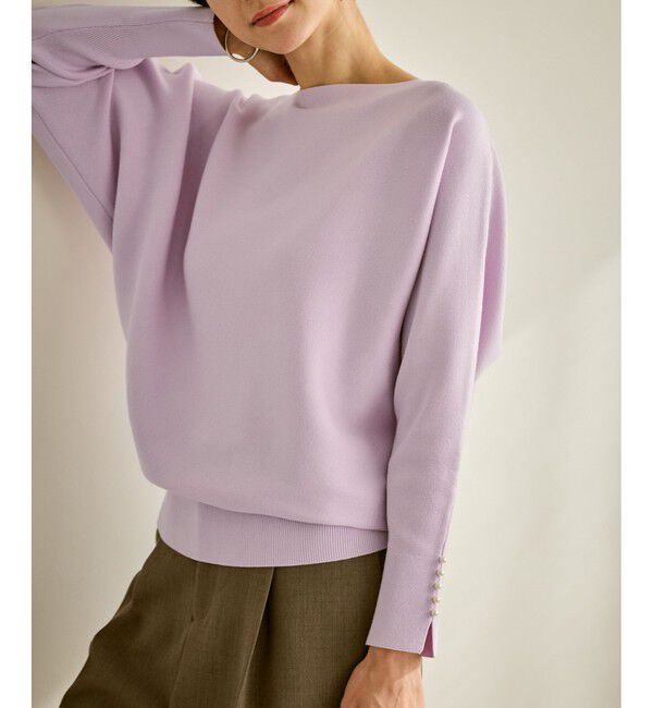 Rope&rsquo;Picnic「マシュマロ袖パールドルマンニット/イージーケア・リンクコーデ」|ニット・セーター|