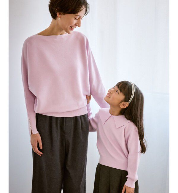 Rope&rsquo;Picnic「マシュマロ袖パールドルマンニット/イージーケア・リンクコーデ」|ニット・セーター|