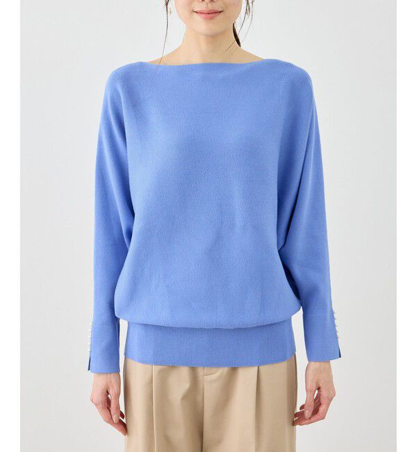 Rope&rsquo;Picnic「マシュマロ袖パールドルマンニット/イージーケア・リンクコーデ」|ニット・セーター|