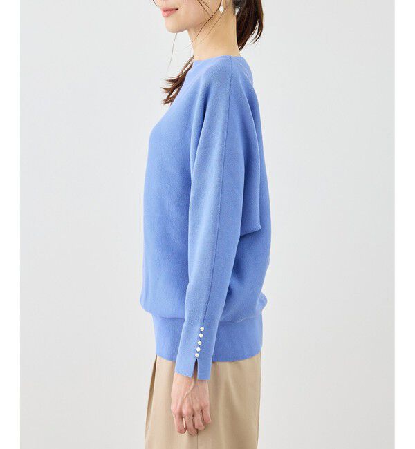 Rope&rsquo;Picnic「マシュマロ袖パールドルマンニット/イージーケア・リンクコーデ」|ニット・セーター|