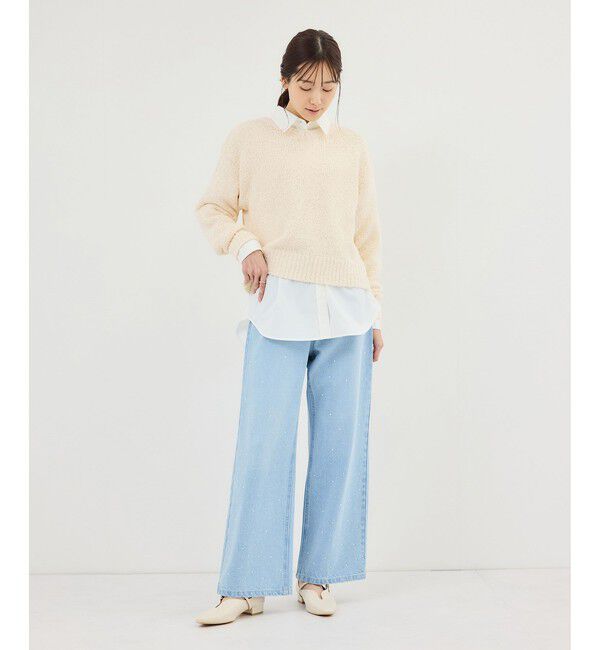 Rope&rsquo;Picnic「フリンジヤーンラメニット」|ニット・セーター|