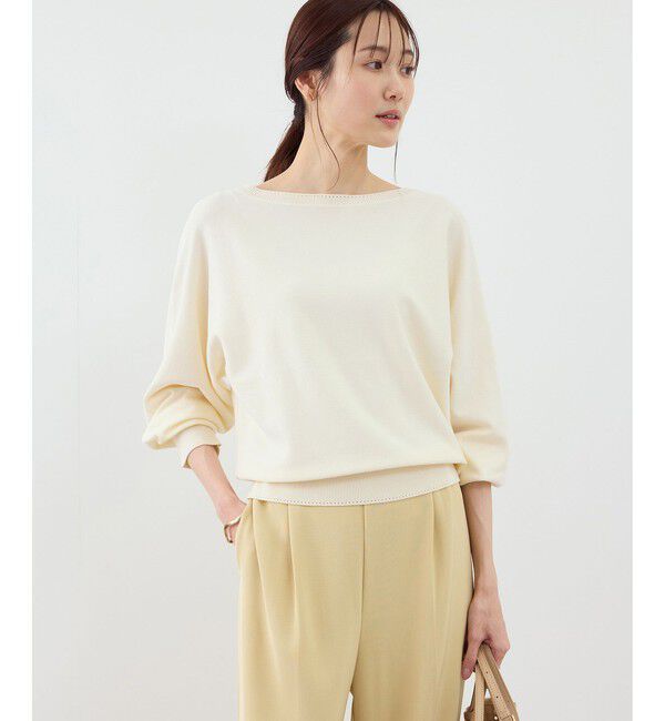 Rope&rsquo;Picnic「ラメ混アイレットドルマンニット」|ニット・セーター|