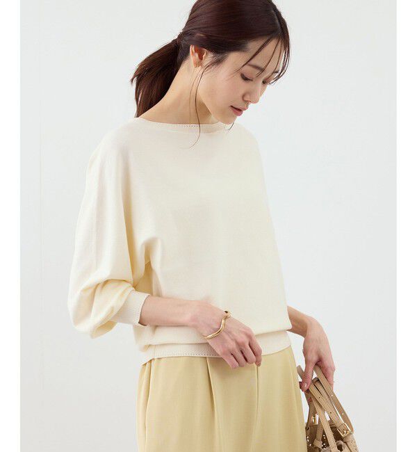 Rope&rsquo;Picnic「ラメ混アイレットドルマンニット」|ニット・セーター|