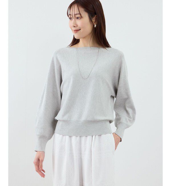 Rope&rsquo;Picnic「ラメ混アイレットドルマンニット」|ニット・セーター|