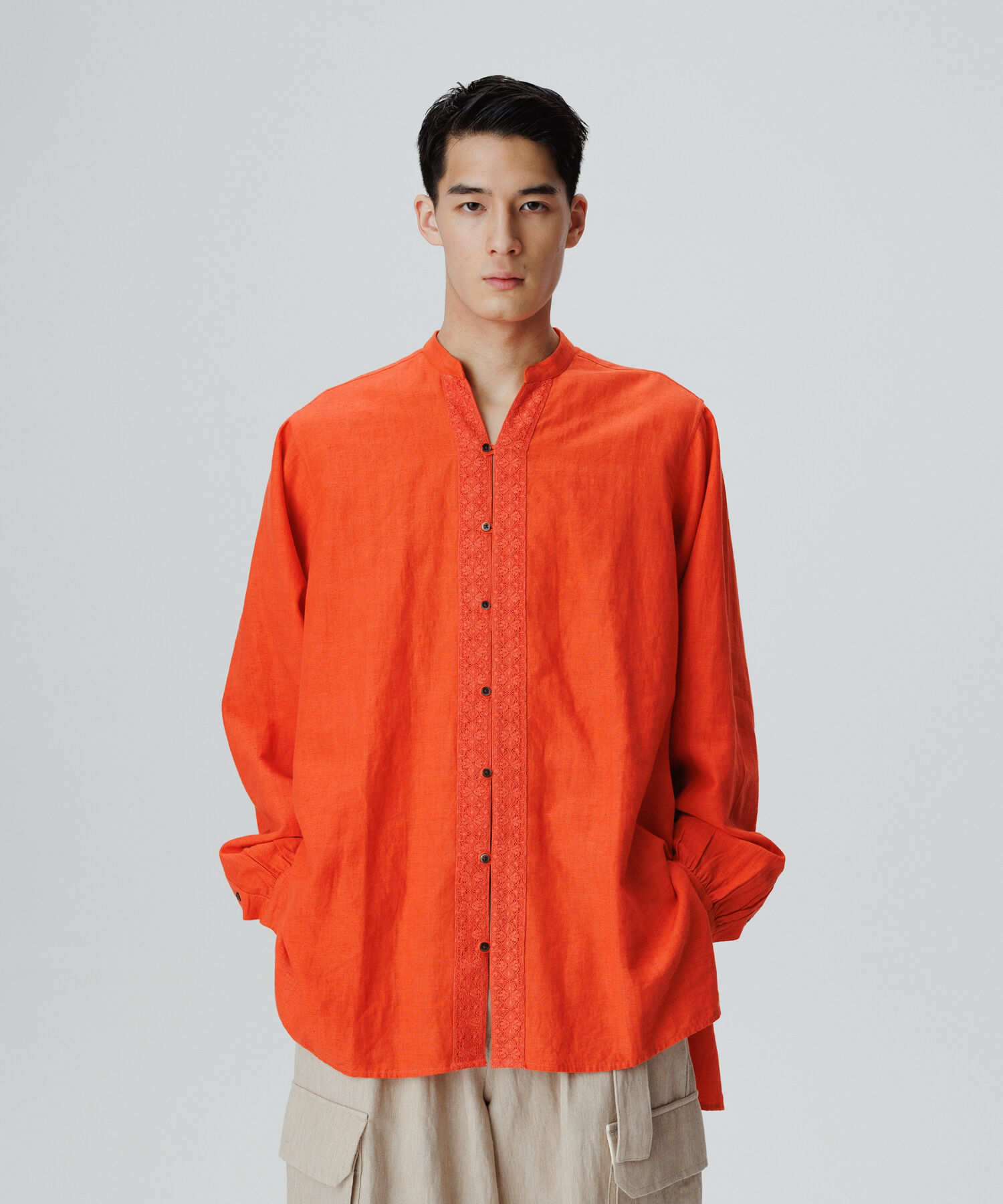 ADAM ET ROPE'「【別注】《ne Quittez pas / ヌキテパ》OVER SIZE Caftan SHIRT」|シャツ・ブラウス|