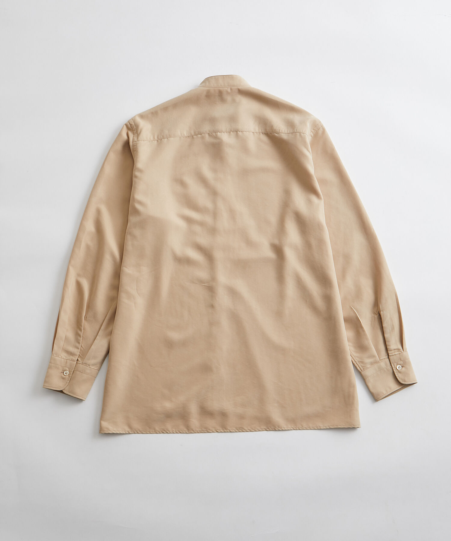 ADAM ET ROPE'「《定番》レーヨンスエード バンドカラーシャツ / ユニセックス」|シャツ・ブラウス|