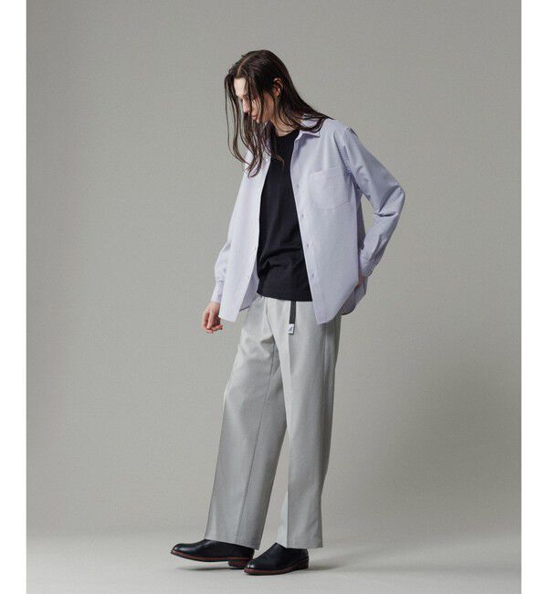 ADAM ET ROPE'「【NIKKE】レギュラーカラー シャツ / ウォッシャブル」|シャツ・ブラウス|