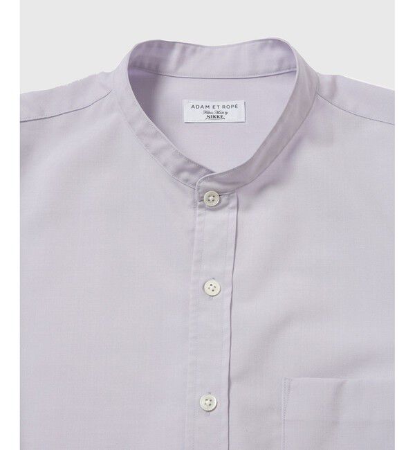 ADAM ET ROPE'「【NIKKE】 バンドカラー シャツ / ウォッシャブル」|シャツ・ブラウス|