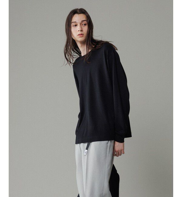 ADAM ET ROPE'「【NIKKE】ウール天竺 ロングスリーブ ニットT」|Tシャツ・カットソー|