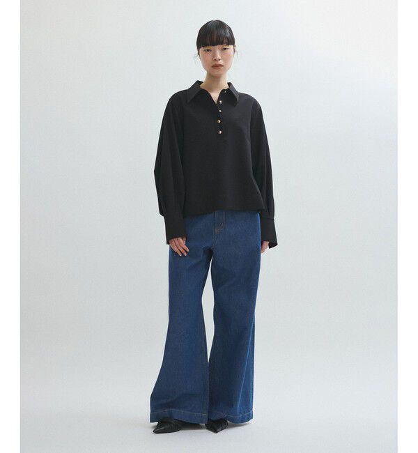 ADAM ET ROPE'「【サステナブル】スキッパーシャツ」|シャツ・ブラウス|