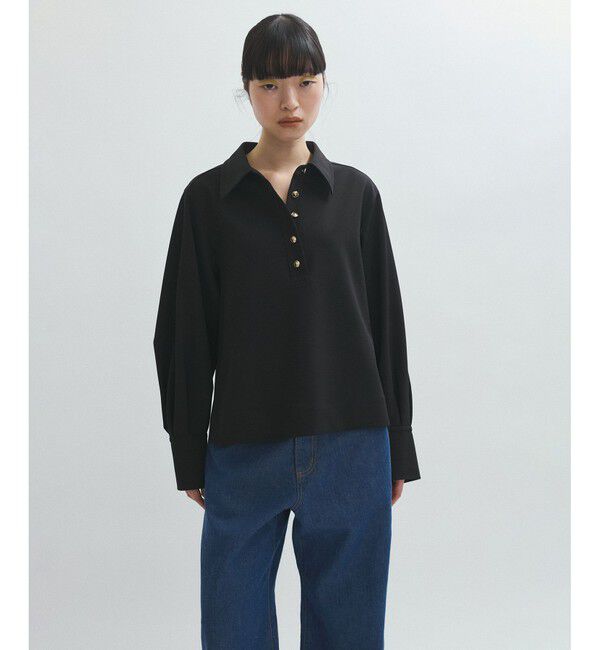 ADAM ET ROPE'「【サステナブル】スキッパーシャツ」|シャツ・ブラウス|