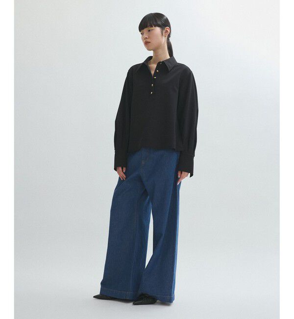 ADAM ET ROPE'「【サステナブル】スキッパーシャツ」|シャツ・ブラウス|