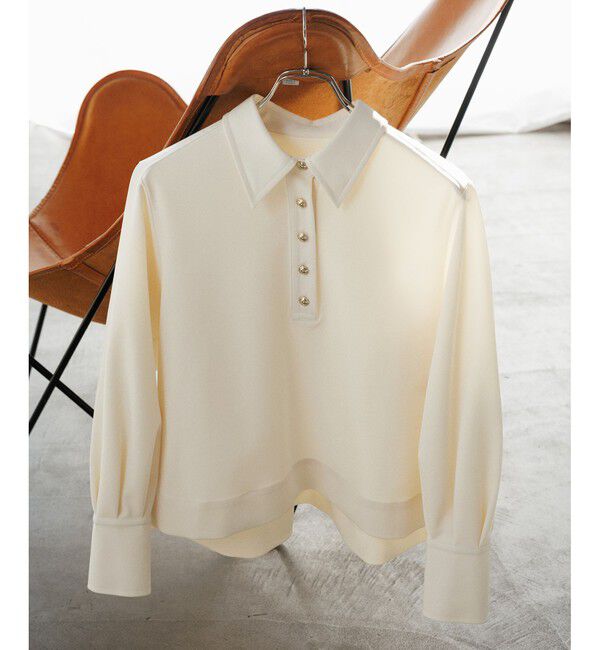 ADAM ET ROPE'「【サステナブル】スキッパーシャツ」|シャツ・ブラウス|