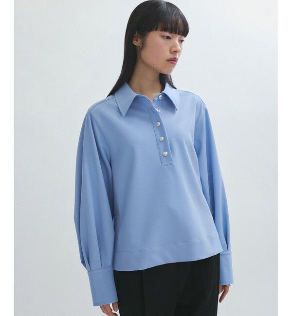 ADAM ET ROPE'「【サステナブル】スキッパーシャツ」|シャツ・ブラウス|