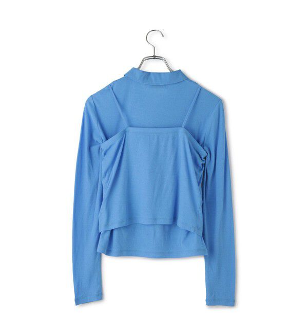 ADAM ET ROPE'「ベアキャミコンビカットソーカーディガン」|カーディガン|