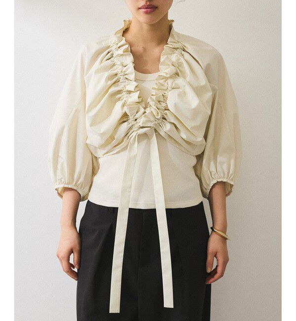 ADAM ET ROPE'「【サステナブル】ブラウスセットタンクトップ」|シャツ・ブラウス|