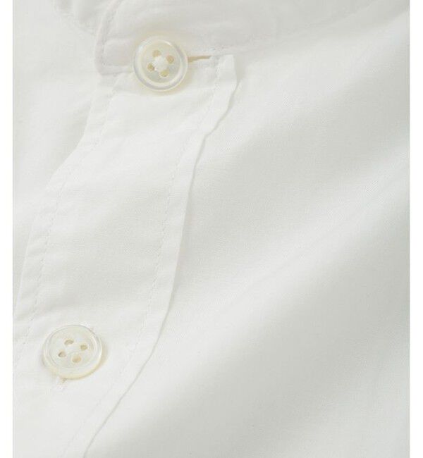 ADAM ET ROPE'「【Sea Island Cotton】バンドカラー シャツ」|シャツ・ブラウス|