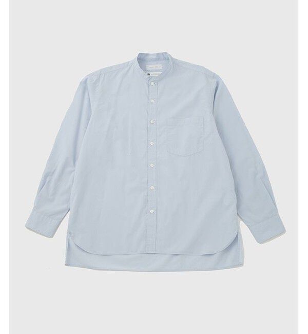 ADAM ET ROPE'「【Sea Island Cotton】バンドカラー シャツ」|シャツ・ブラウス|