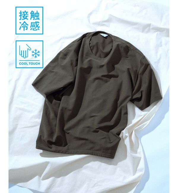 ADAM ET ROPE'「接触冷感【MINUS】オーバーサイズ Tシャツ」|Tシャツ・カットソー|グリーンサブ(35)