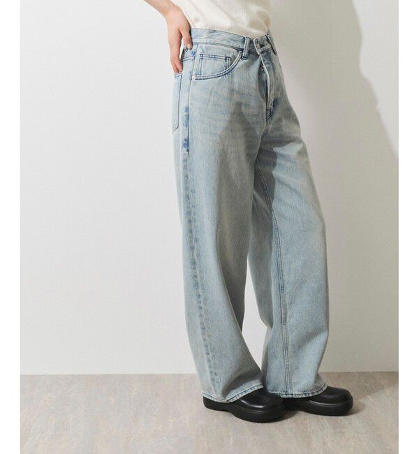ADAM ET ROPE'「【WEB限定】ワイドストレートデニムパンツ」|デニム|