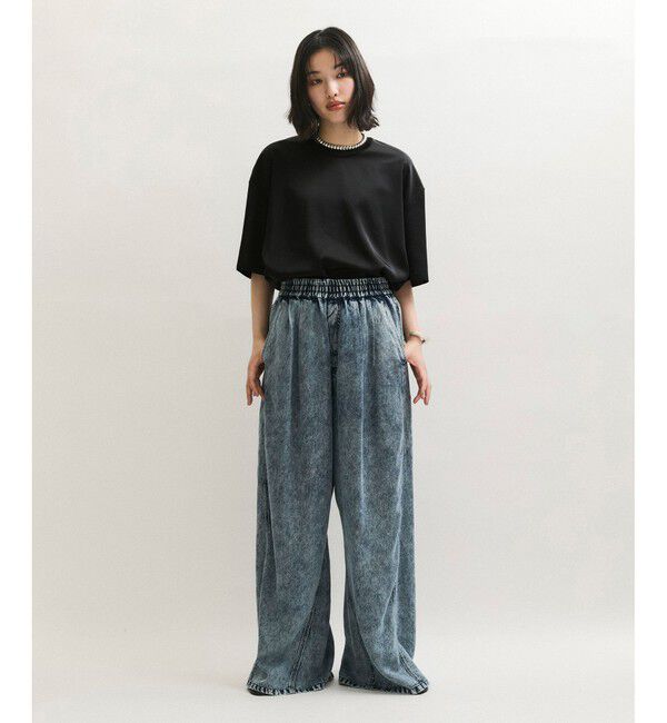 ADAM ET ROPE'「【サステナブル】サテンTブラウス」|シャツ・ブラウス|