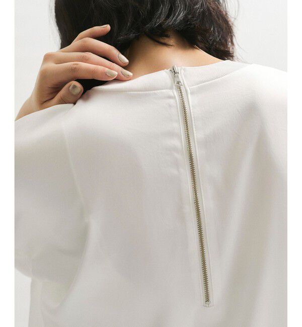 ADAM ET ROPE'「【サステナブル】サテンTブラウス」|シャツ・ブラウス|