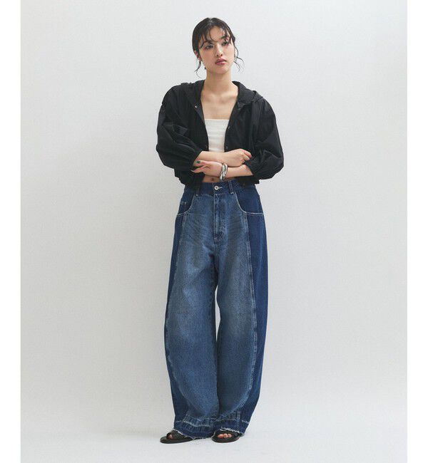 ADAM ET ROPE'「【サステナブル】・【撥水】リップストップフーディブルゾン」|シャツ・ブラウス|