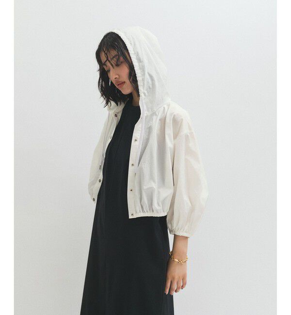 ADAM ET ROPE'「【サステナブル】・【撥水】リップストップフーディブルゾン」|シャツ・ブラウス|ホワイト(10)