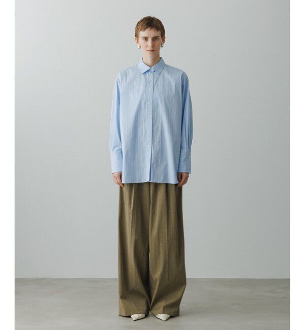 ADAM ET ROPE'「【EMOELLE】オーバーサイズシャツ」|シャツ・ブラウス|