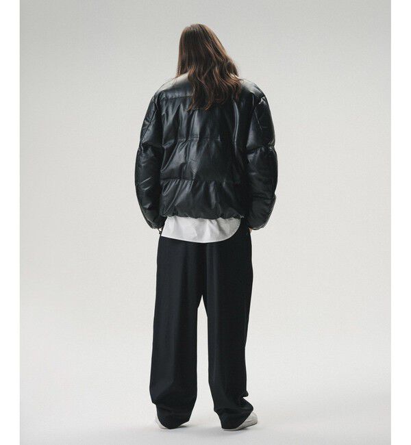 ADAM ET ROPE'「《別注》【AVIREX for ADAM ET ROPE'】レザーダウンジャケット」|ダウン|