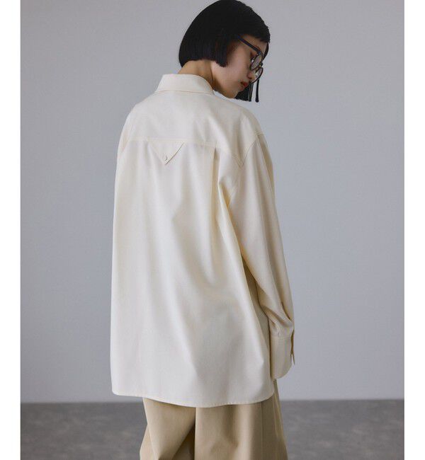 ADAM ET ROPE'「ダブルポケットウールシャツ」|シャツ・ブラウス|