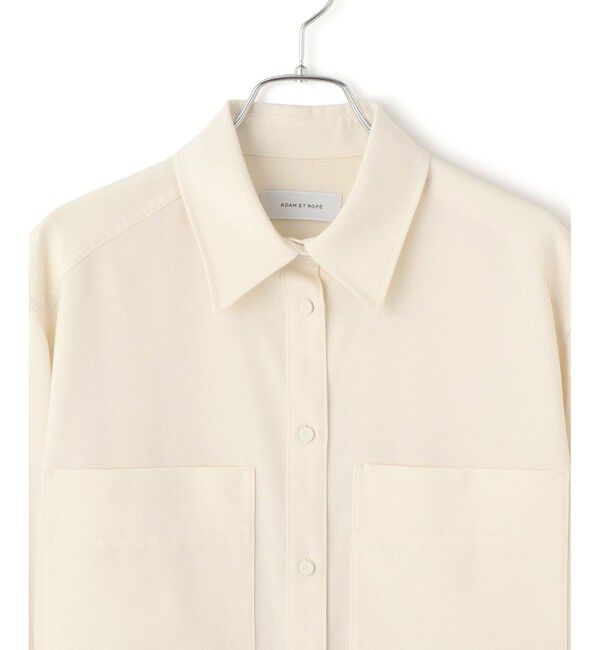 ADAM ET ROPE'「ダブルポケットウールシャツ」|シャツ・ブラウス|